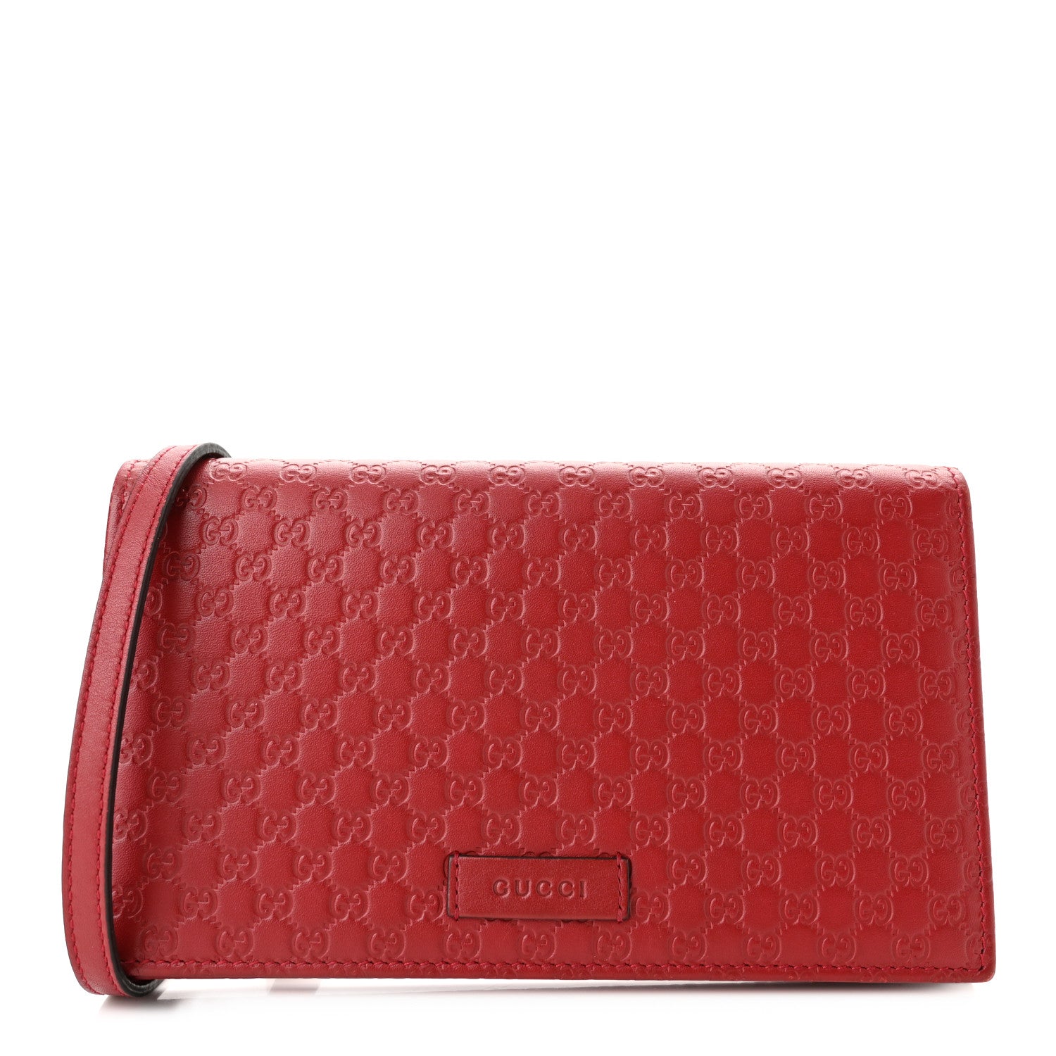 Gucci Microguccissima Crossbody Wallet Red 1 of 10