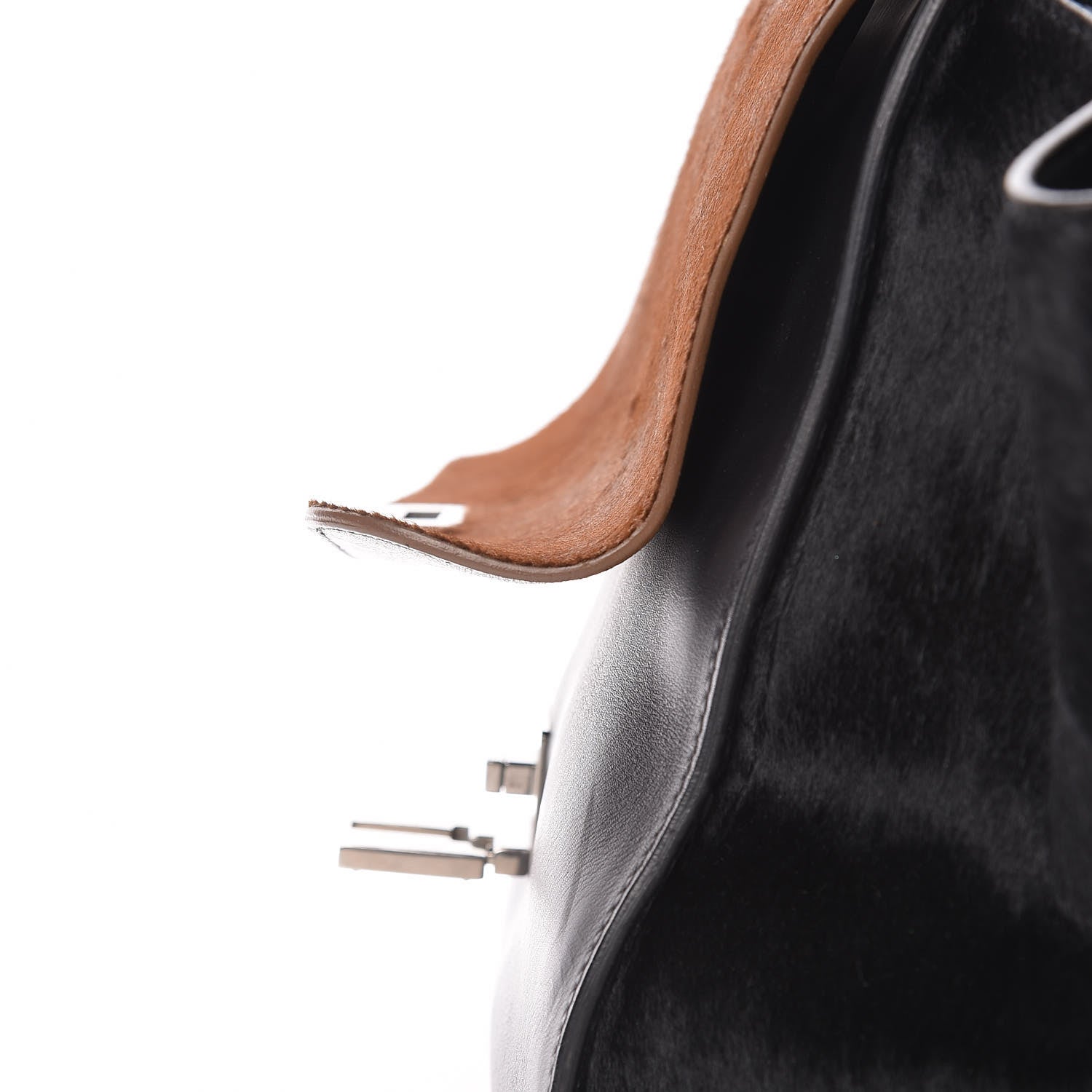 Celine Pony Hair Smooth Calfskin Medium Tri-Color Trapeze 13 of 16