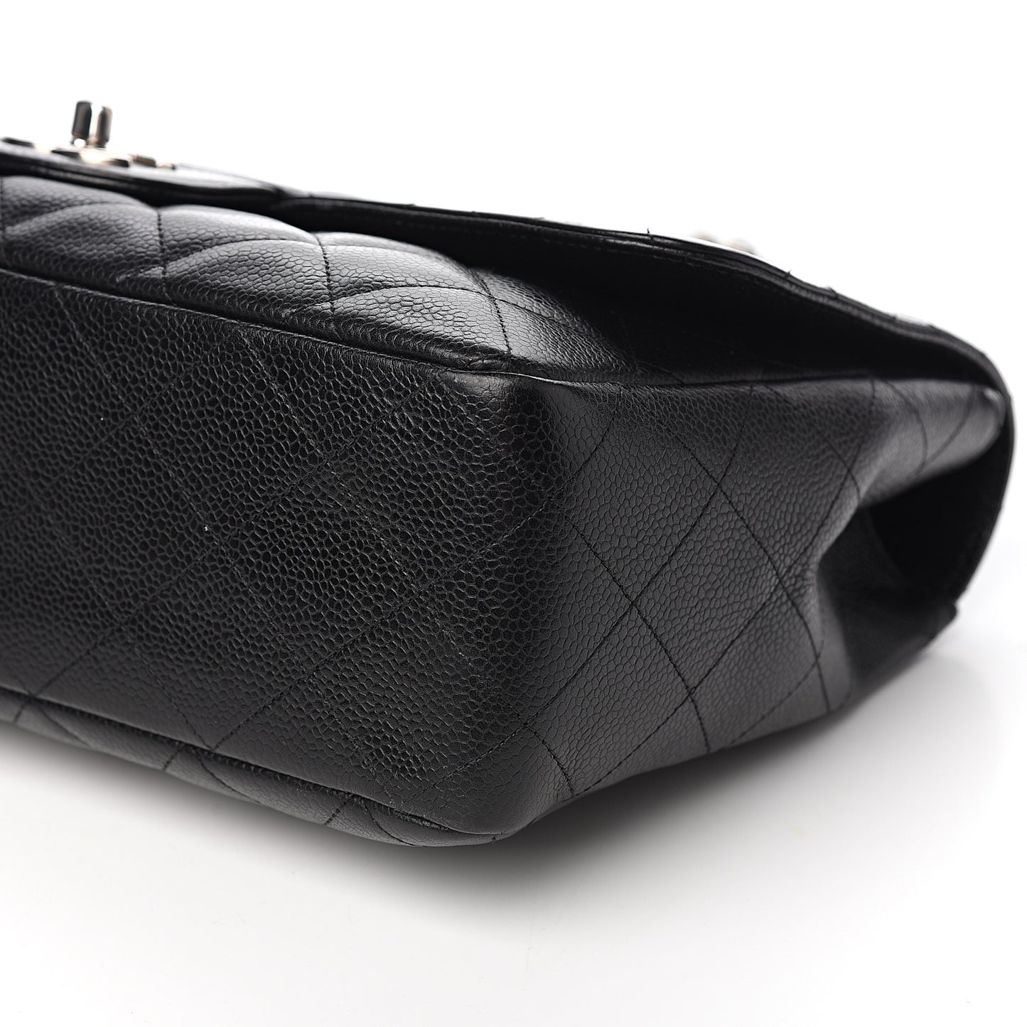 Caviar Quilted Jumbo Single Flap Black