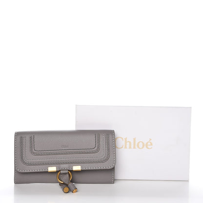 Chloe Calfskin Marcie Continental Flap Wallet Cashmere Grey 7 of 7