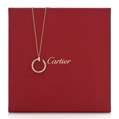 Cartier 18K Yellow Gold Diamond Juste Un Clou Pendant Necklace 5 of 5