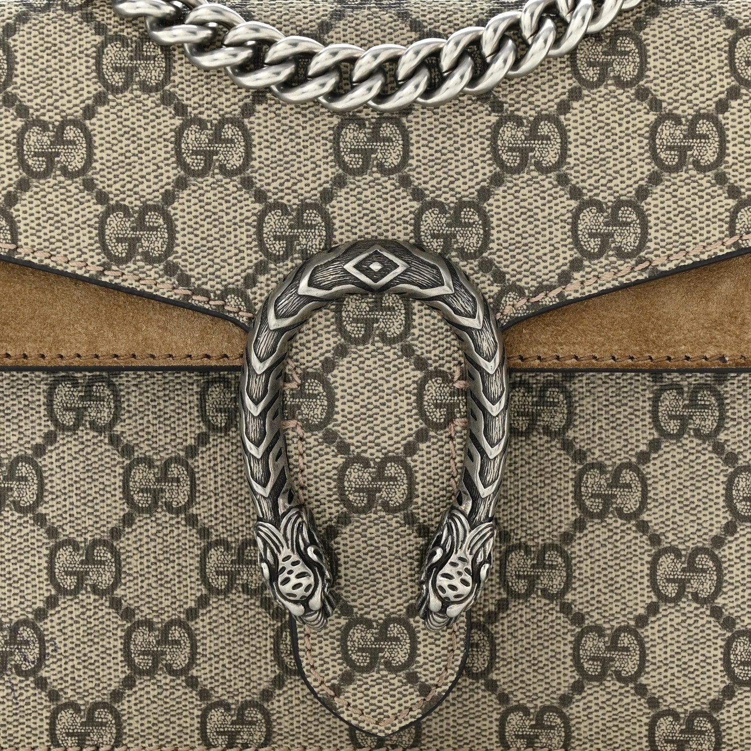 Gucci GG Supreme Monogram Mini Dionysus Shoulder Bag Taupe 8 of 12