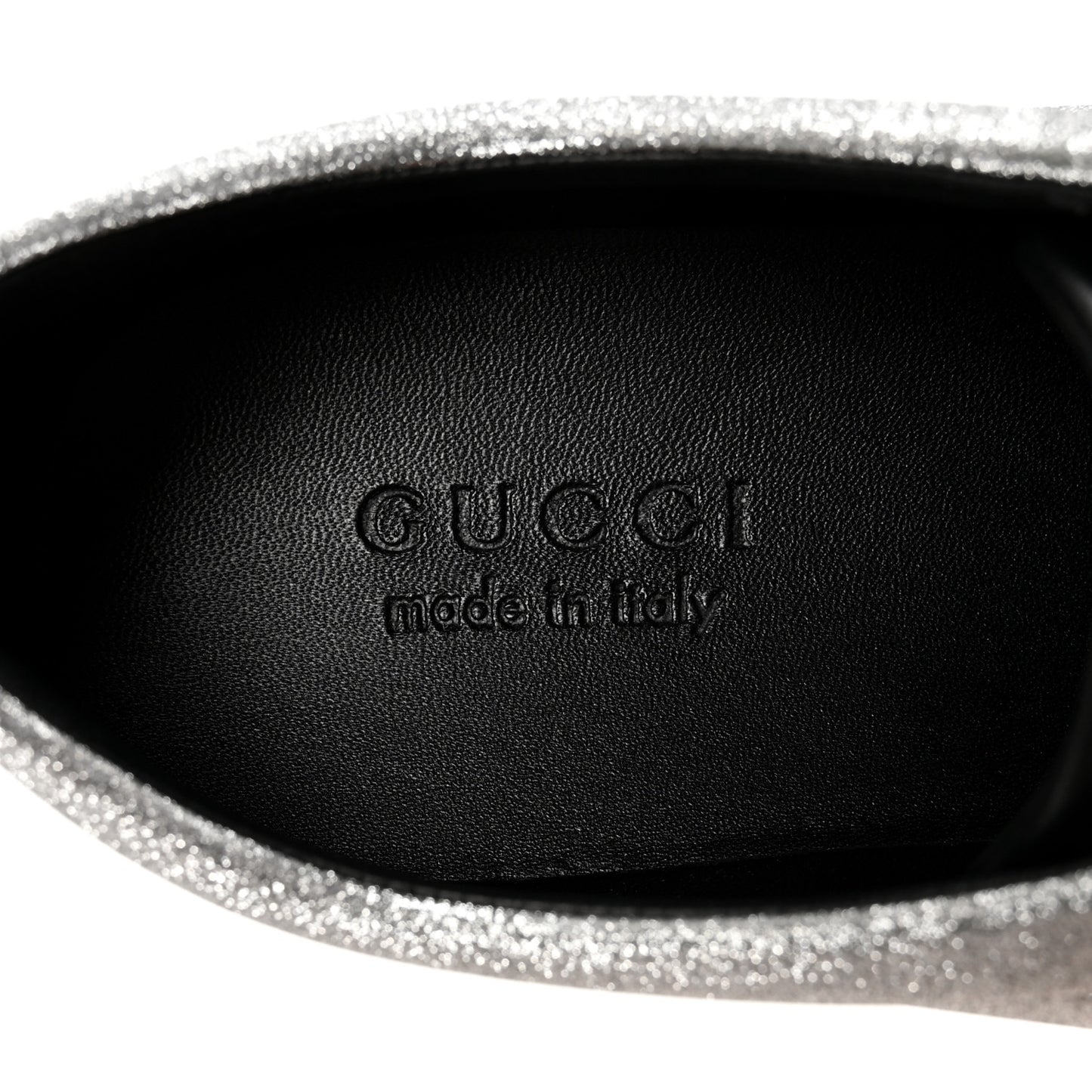 Glitter Fabric Studded Web Mens Sneakers 10.5 Silver