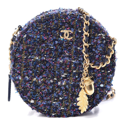 Chanel Tweed Round Clutch With Chain Multicolor 1 of 7