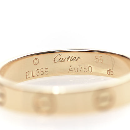 Cartier 18K Yellow Gold 3.5mm LOVE Wedding Band Ring 55 7.25 4 of 5