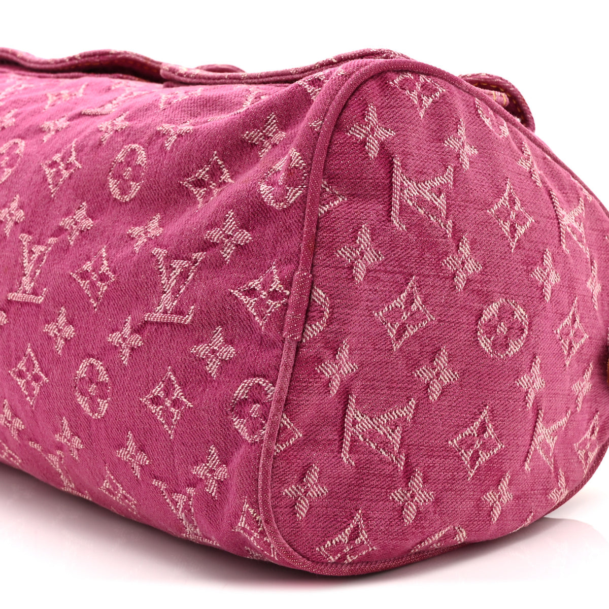 Louis Vuitton Monogram Denim Neo Speedy Fuchsia 10 of 14