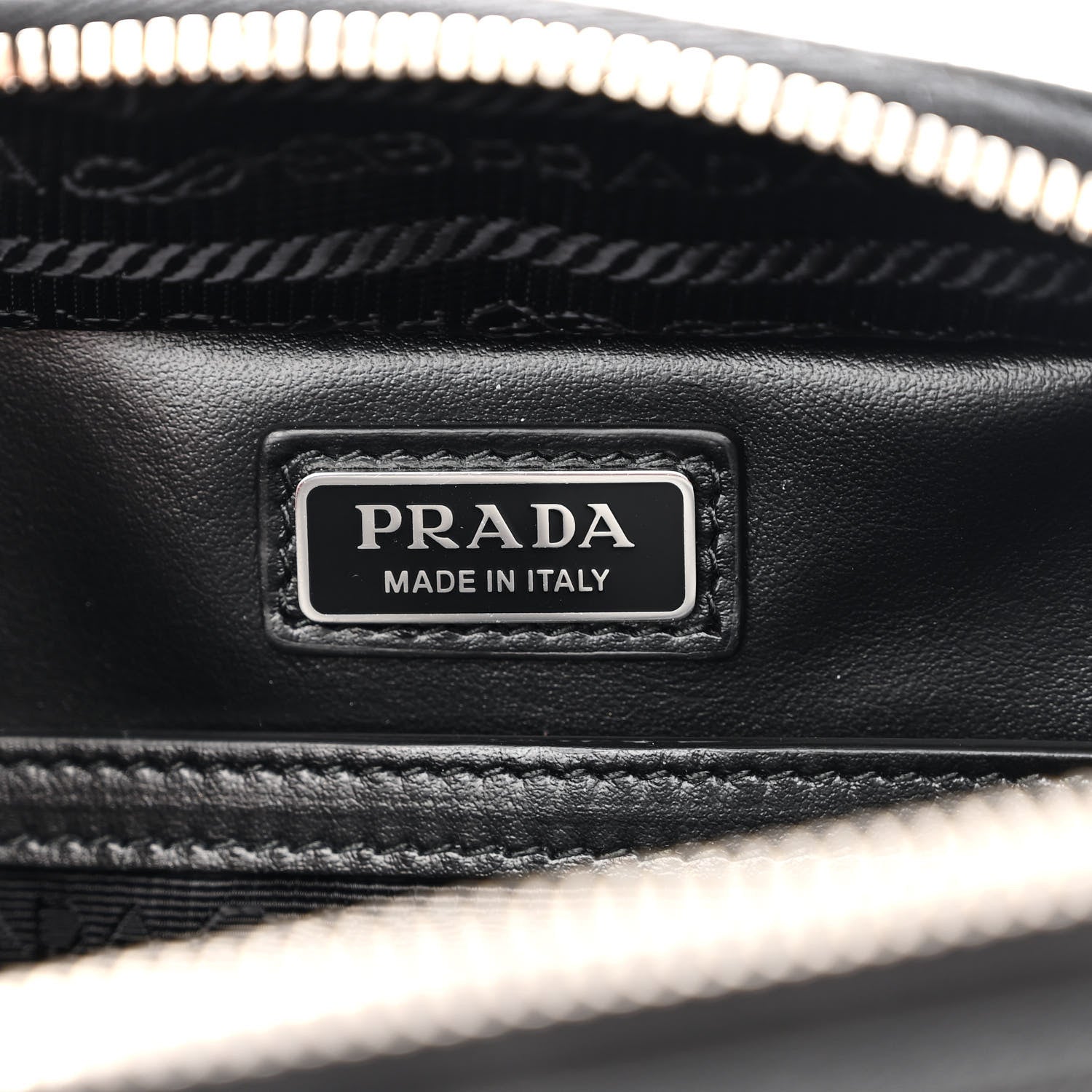 Prada Saffiano Travel Small Brique Crossbody Bag Black 6 of 9