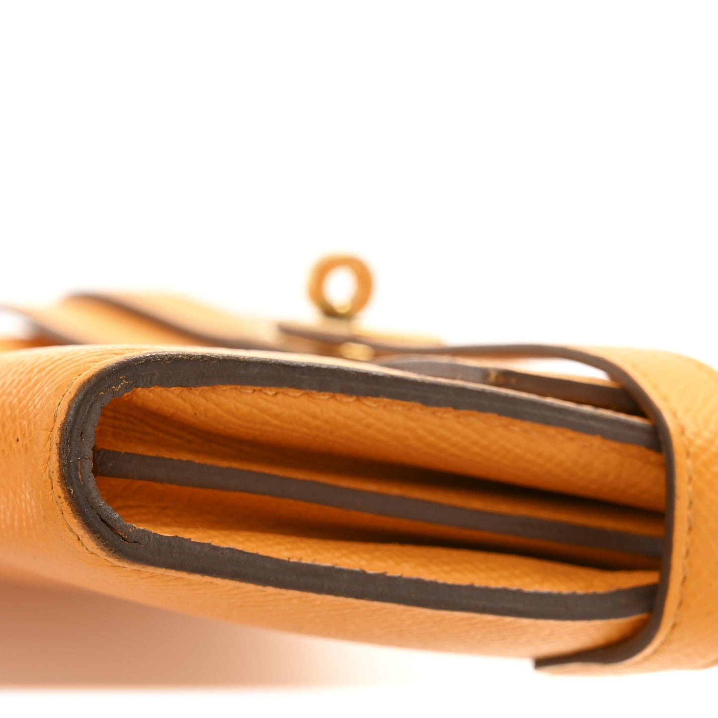 Epsom Kelly Longue Wallet Jaune Ambre