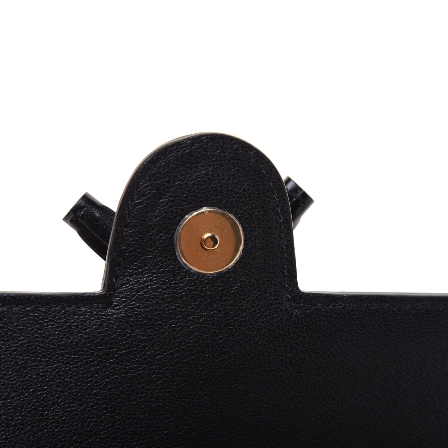 Smooth Calfskin Tassel Belt Bag Black