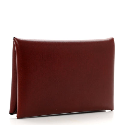 Hermes Box Calvi Card Case Rouge H 4 of 7