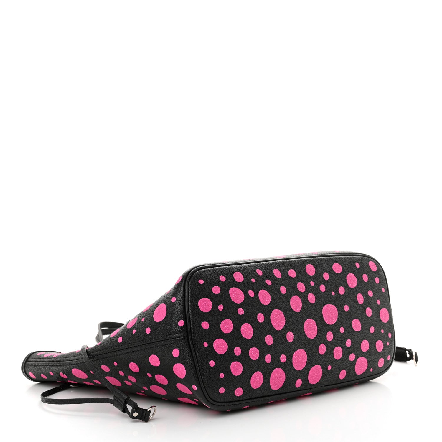 Louis Vuitton LV X YK Empreinte Infinity Dots Neverfull MM Black Fuchsia 5 of 13