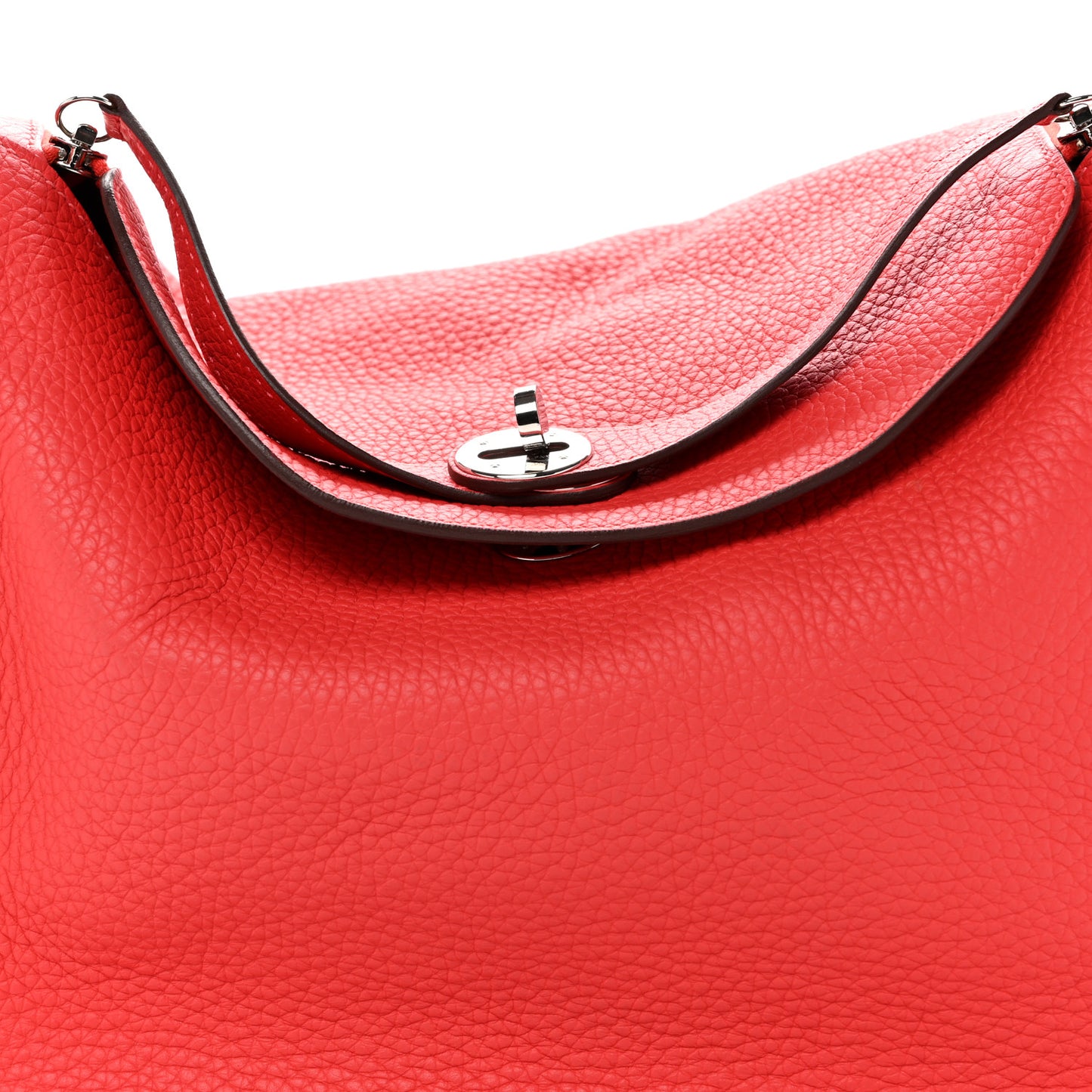 Taurillon Clemence Lindy 34 Rouge Pivoine
