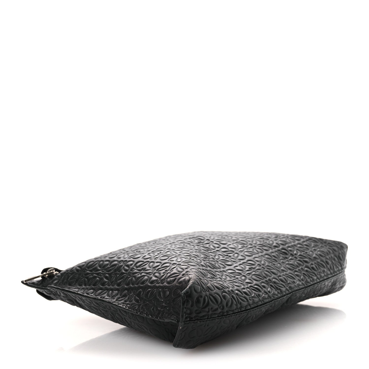 Loewe Calfskin Embossed Repeat T Pouch Black 4 of 11