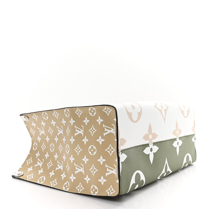 Louis Vuitton Monogram Giant Onthego GM Kaki Beige 4 of 10