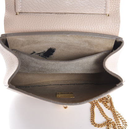 Chloe Grained Lambskin Mini Drew Shoulder Bag Abstract White 6 of 10
