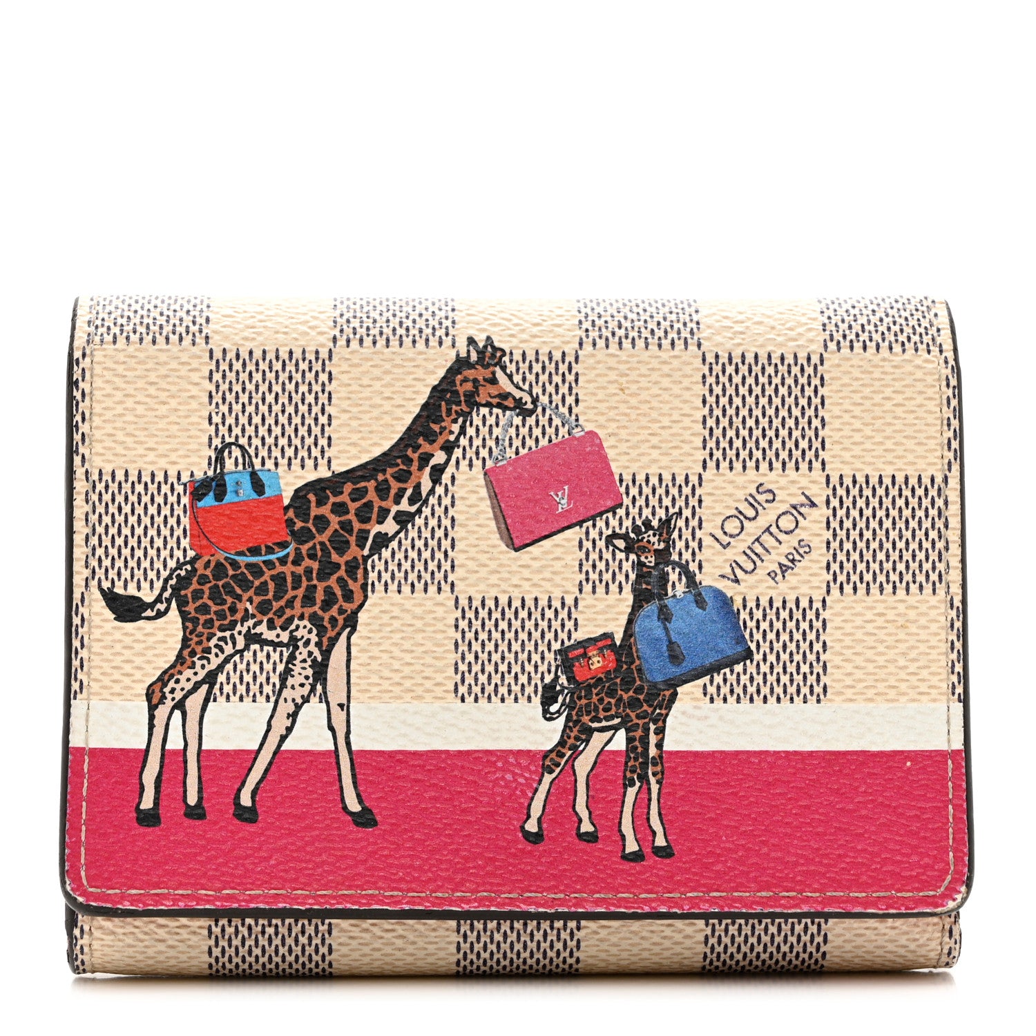 Louis Vuitton Damier Azur 2017 Christmas Animation Victorine Wallet 1 of 7