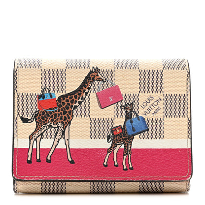 Louis Vuitton Damier Azur 2017 Christmas Animation Victorine Wallet 1 of 7