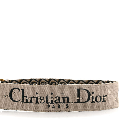 Christian Dior Oblique Studded Shoulder Strap Green Multicolor 3 of 6