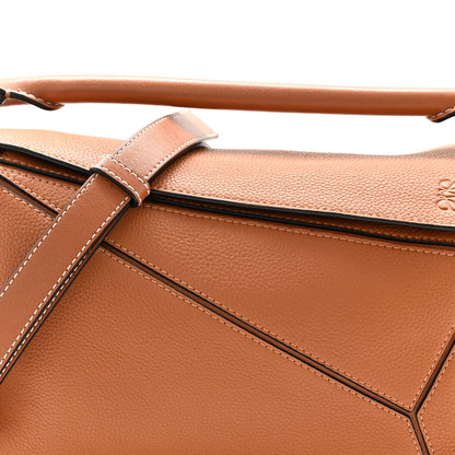 Loewe Grained Calfskin Small Puzzle Bag Tan 7 of 10