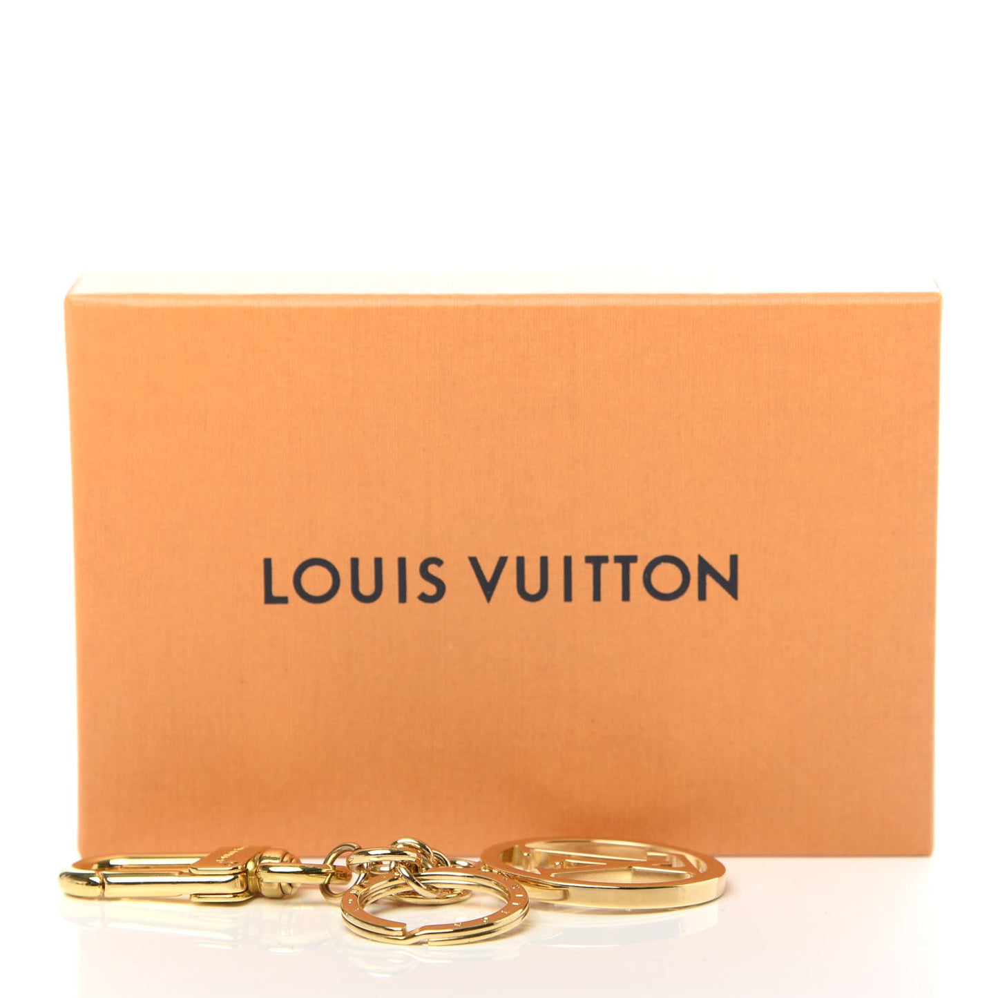 LV Circle Bag Charm Key Holder Gold