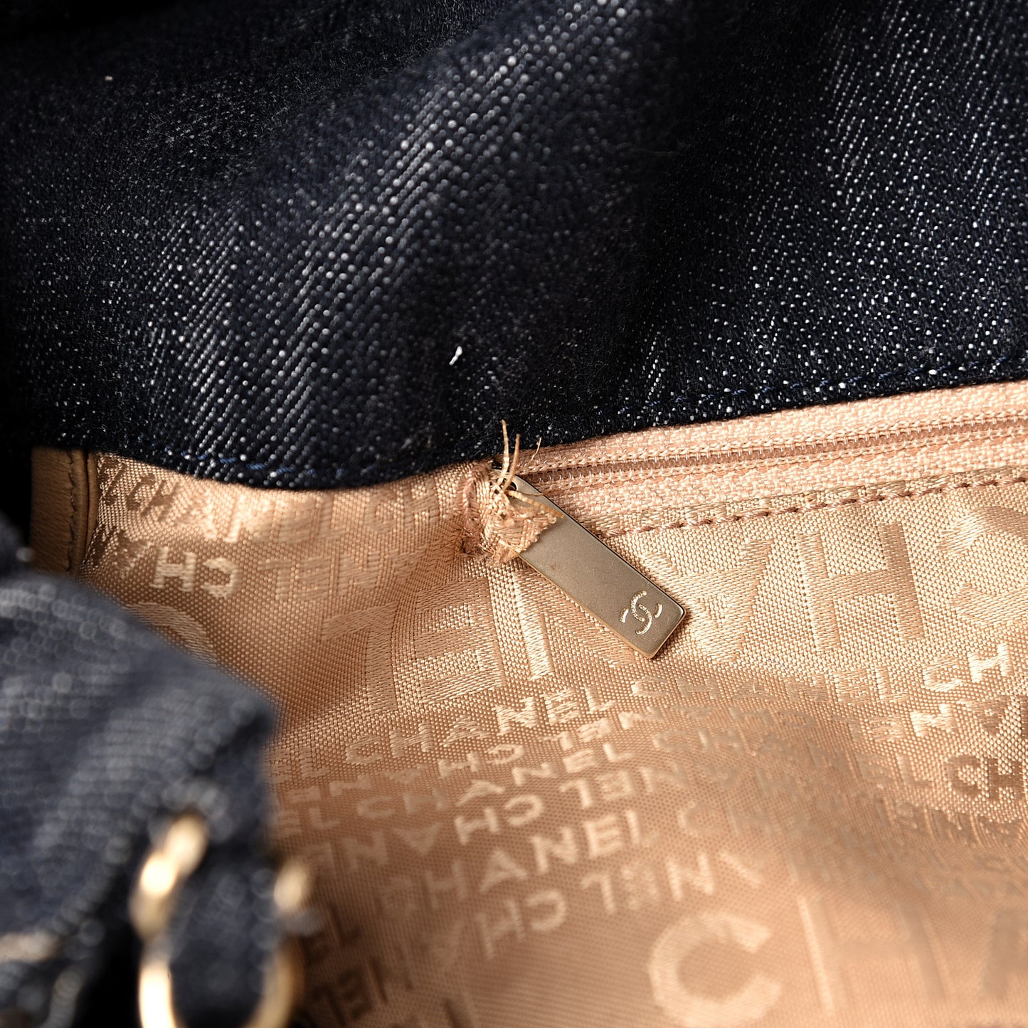 Denim XL Coco Cabas Tote Dark Blue