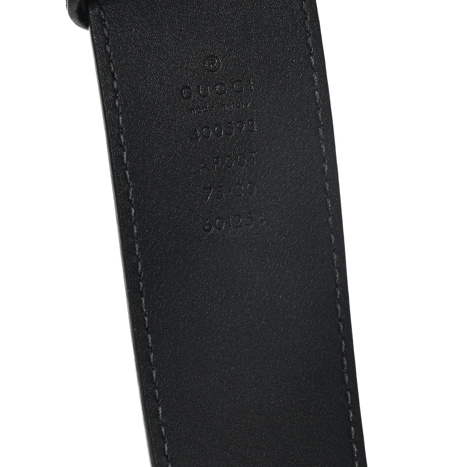 Gucci Calfskin Double G 40mm Belt 75 30 Black 3 of 4
