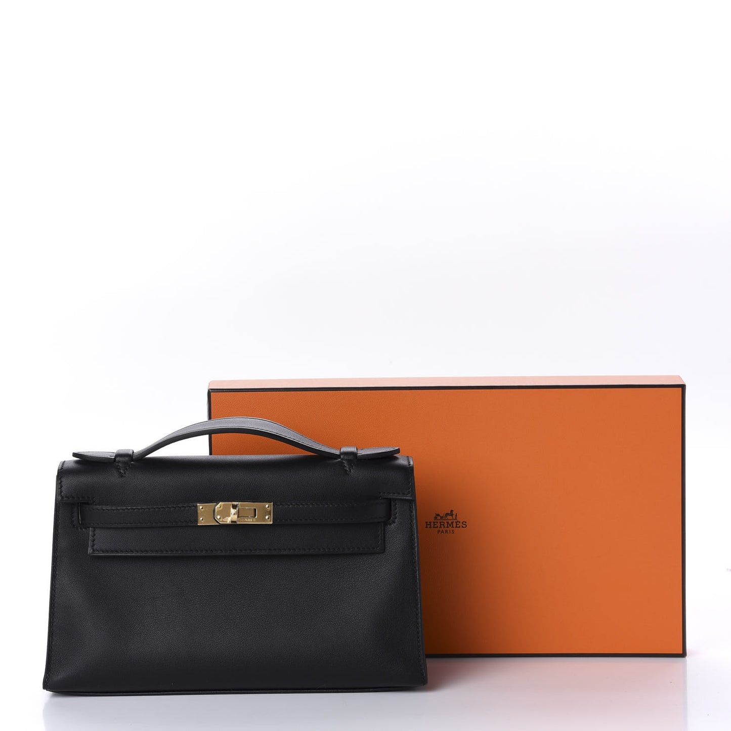 Swift Kelly Pochette Clutch Black