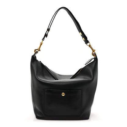 Celine Natural Calfskin Medium Zipped Hobo Black 1 of 18