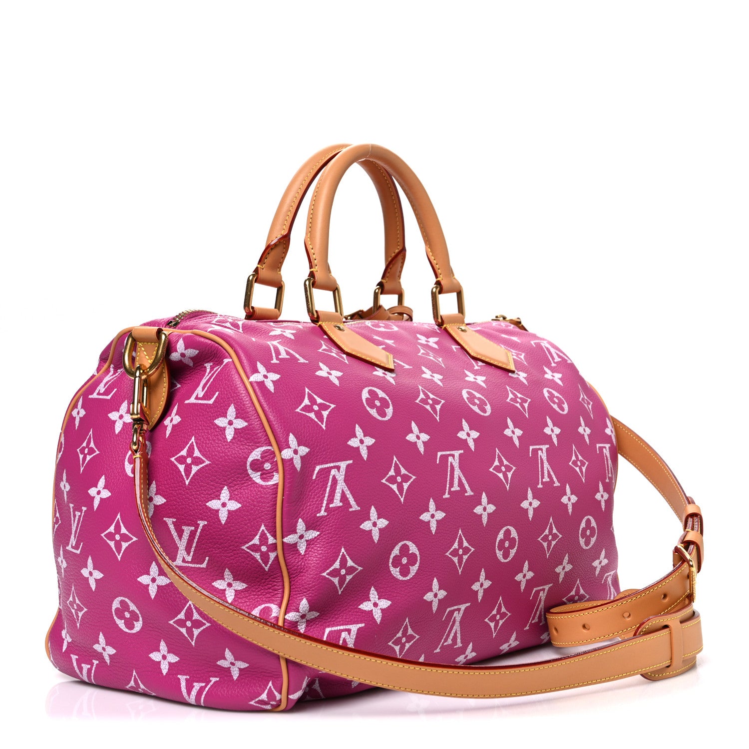 Louis Vuitton Calfskin Monogram Speedy P9 Bandouliere 40 Agate 4 of 11