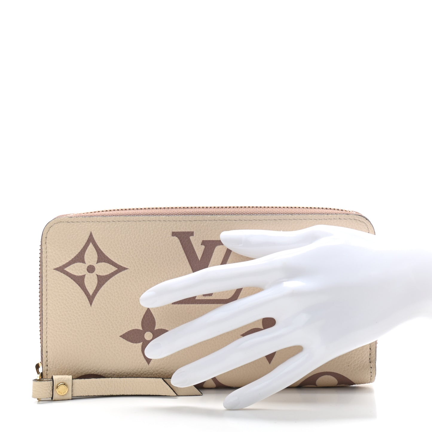 Empreinte Monogram Giant Zippy Wallet Creme Bois De Rose