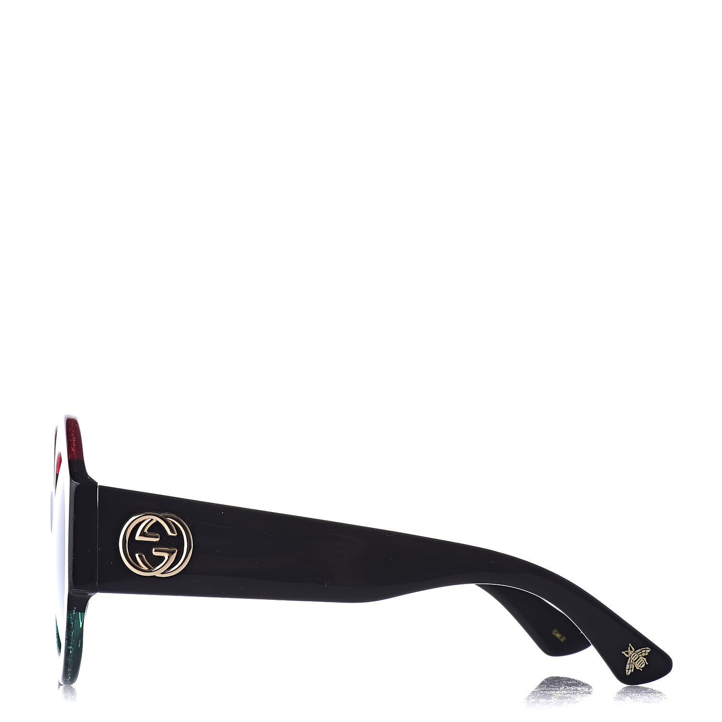 Acetate Round GG0084S Sunglasses Black Red Green