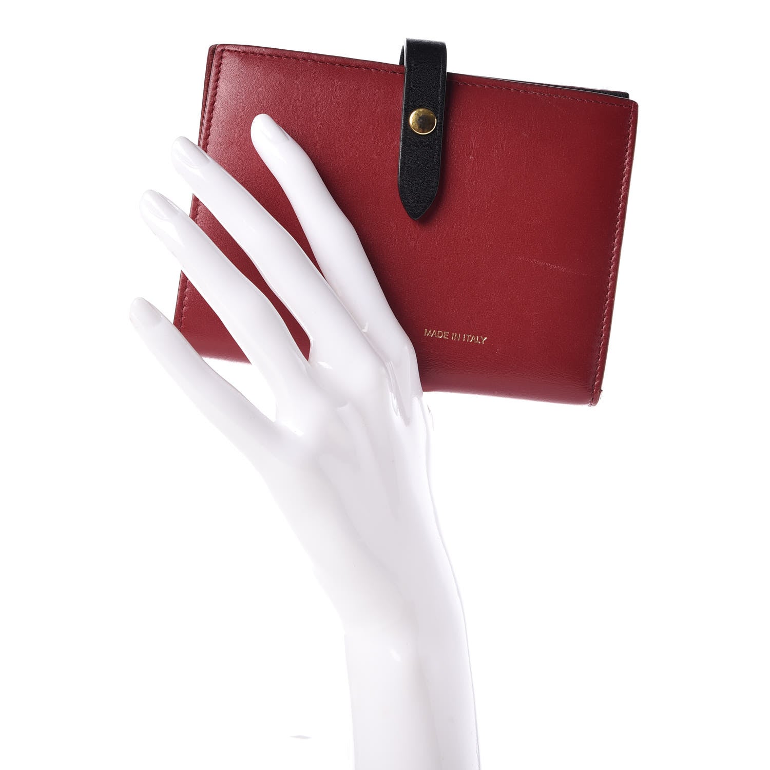 Celine Smooth Calfskin Medium Multifunction Strap Wallet Coquelicot 2 of 12