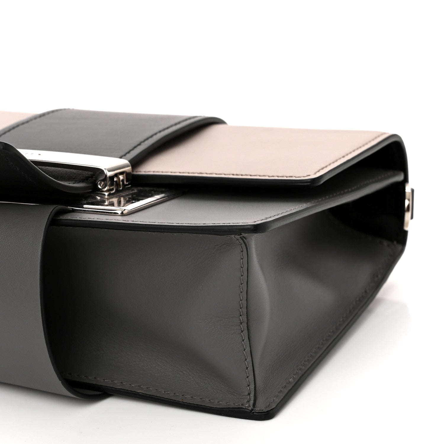 Prada City Calf Ribbon Bag Black Pomice 8 of 8