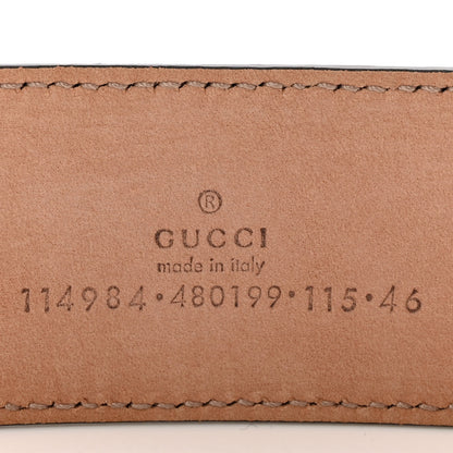 Gucci Calfskin Web Interlocking G Belt 115 46 Black 5 of 9