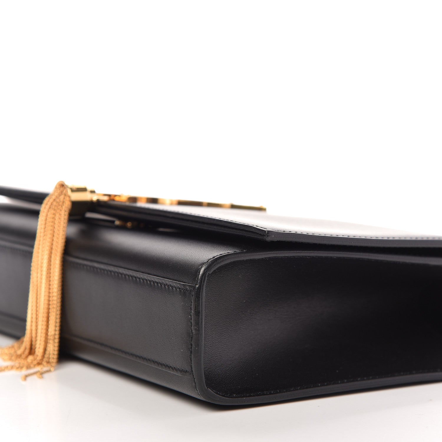 Saint Laurent Smooth Calfskin Medium Classic Monogram Kate Tassel Satchel Black 7 of 8