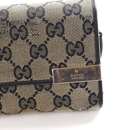 Gucci GG Supreme Monogram Dice Chain Wallet Beige Blue 11 of 14