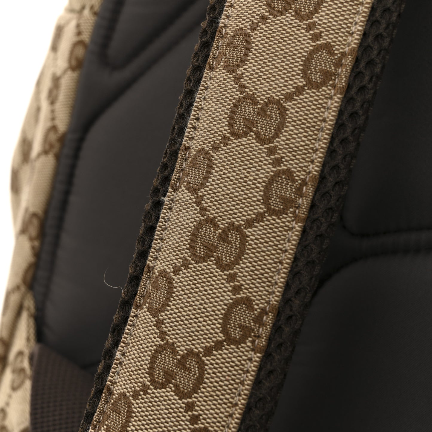 GG Monogram Medium Backpack Brown