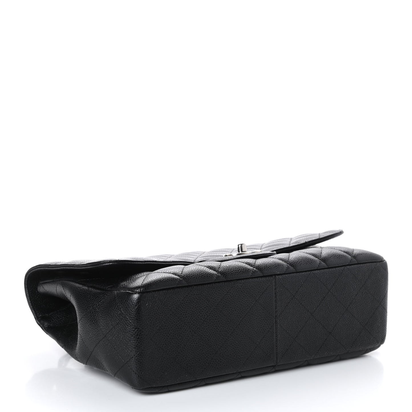 Caviar Quilted Jumbo Single Flap Black