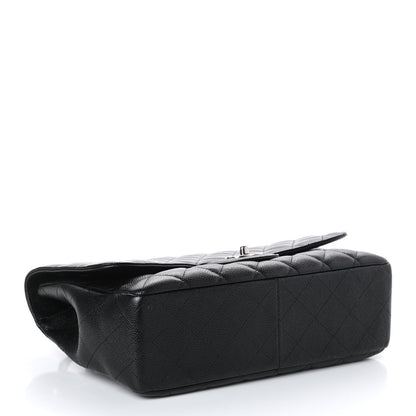 Chanel Caviar Quilted Jumbo Single Flap Black 4 of 10