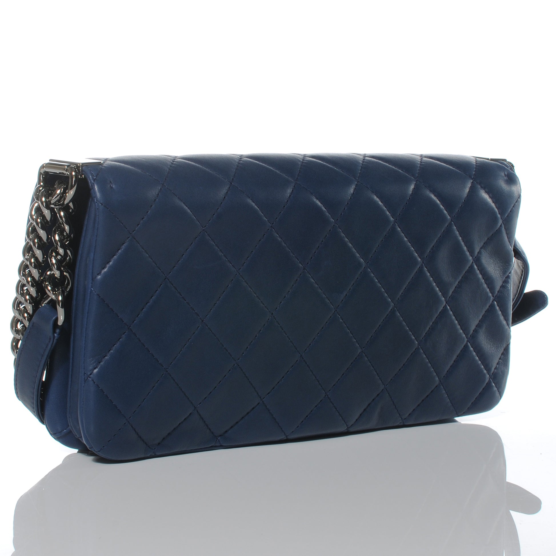 Chanel Lambskin Quilted Soft Boy Flap Blue 3 of 7