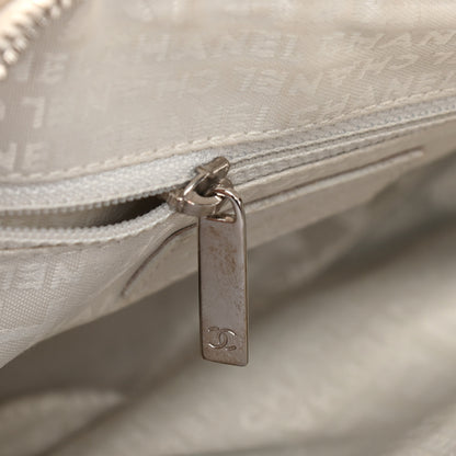 Chanel Lambskin Quilted Bowler Flap Shoulder Bag White 14 of 19