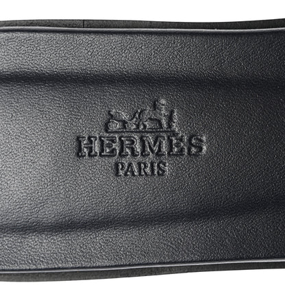 Hermes Denim Canvas Oran Sandals 39.5 Bleu Brut 7 of 9
