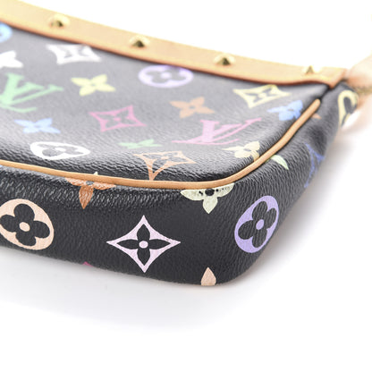 Louis Vuitton Monogram Multicolor Pochette Accessories Black 7 of 8