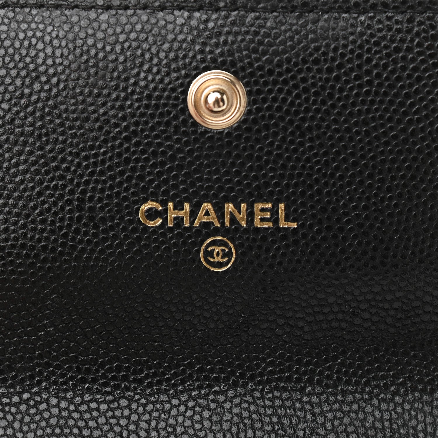 Chanel Caviar Quilted Pearl Card Holder On Chain Black 5 of 9