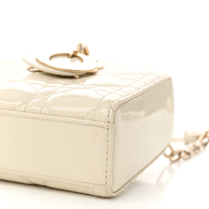 Christian Dior Patent Cannage Small Lady D-Joy White 10 of 12