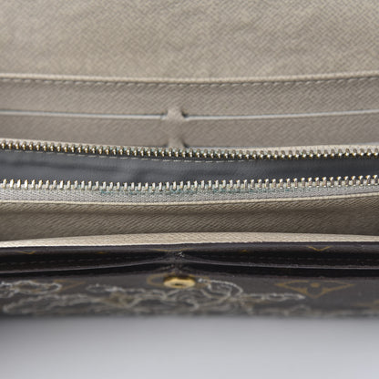 Louis Vuitton Monogram Dentelle Sarah Wallet Silver 8 of 12