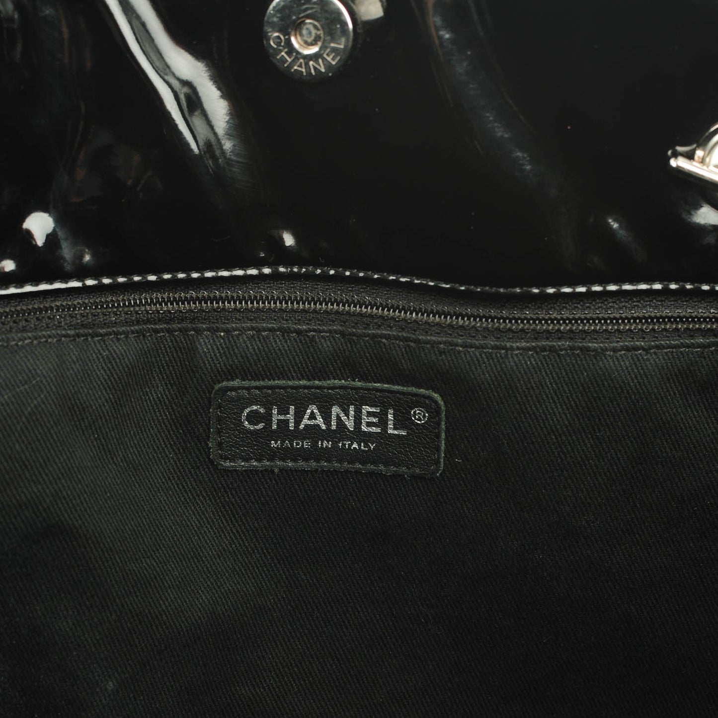 Vinyl Quilted In The Business Large Tote Black