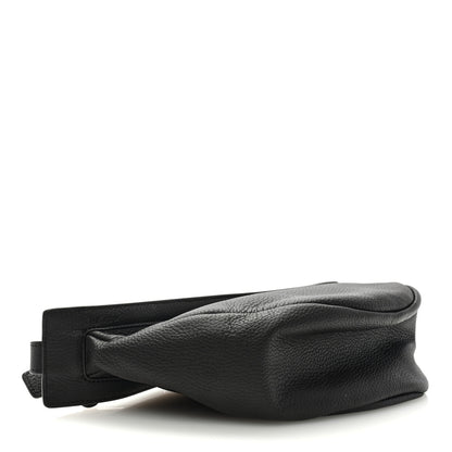 The Row Grained Calfskin Small Slouchy Banana Bag Black 4 of 8
