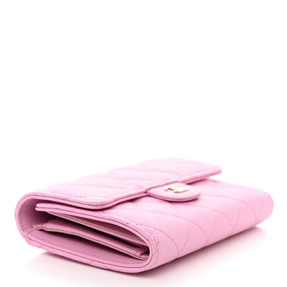 Chanel Caviar Quilted Medium Flap Wallet Pink 4 of 12