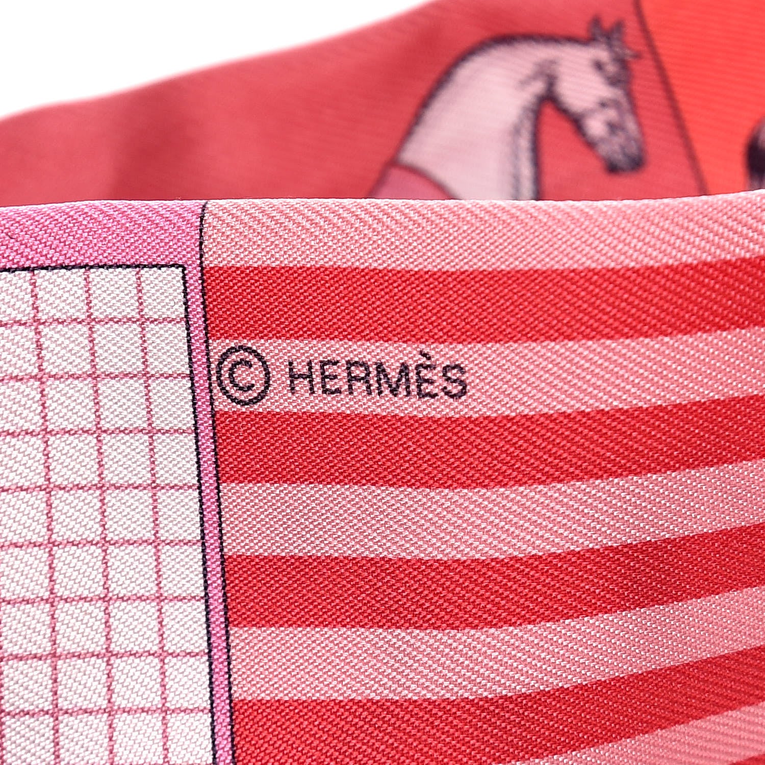 Hermes Silk Couvertures Nouvelles Twilly Rose Grenadine 4 of 4